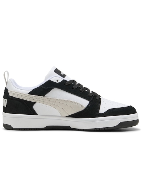 Tenis de piel Puma rebound v6 low sd para hombre