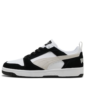 Tenis de piel Puma rebound v6 low sd para hombre