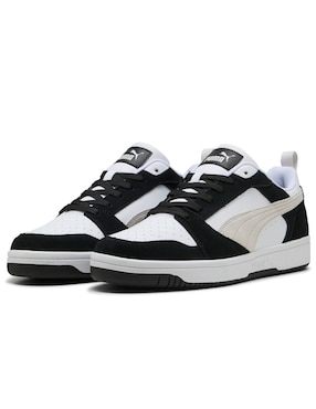 Tenis de piel Puma rebound v6 low sd para hombre
