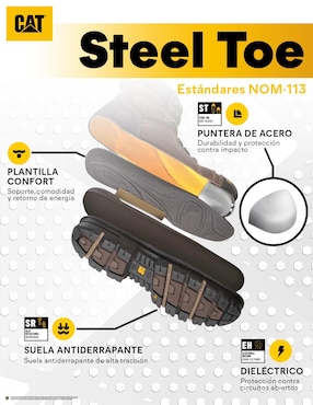 Tenis de piel Caterpillar Invader ST para hombre